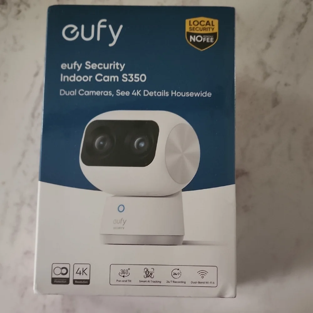Eufy Indoor Cam S350 - Dual Lens White Camera
